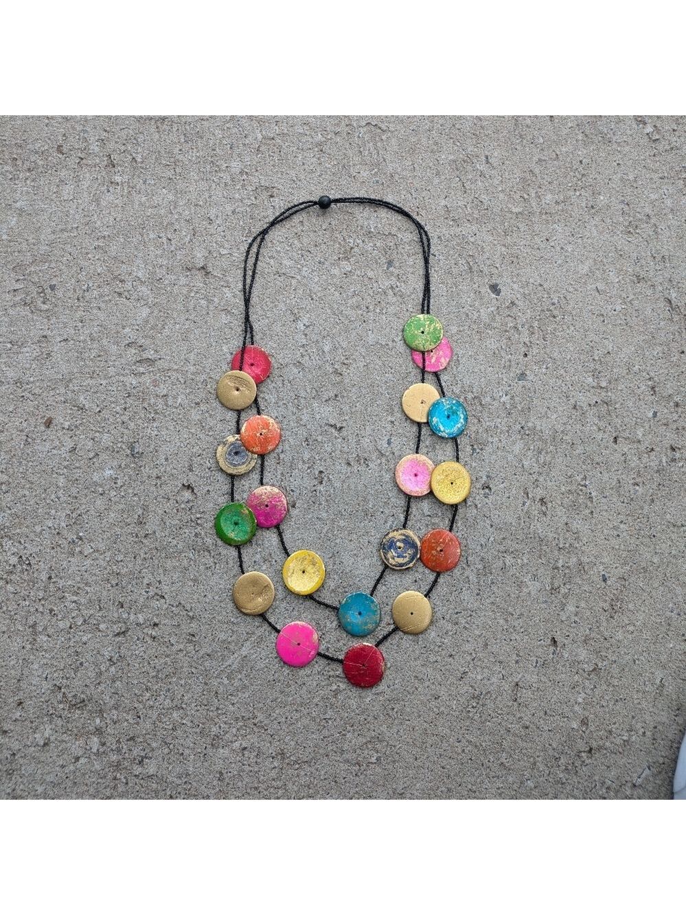 Boho Multicolor Beaded Necklace